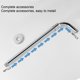 thumbnail image 3 of Brazo de ducha brazo de extensión de cabezal de ducha de acero inoxidable Interfaz NPT Recubrimiento galvanizado estirable para baño ANGGREK Otros, 3 of 7