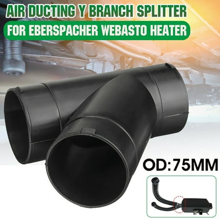 

75mm Air Ducting For Eberspacher / Webasto Heater Y Branch Splitter 1 Pcs