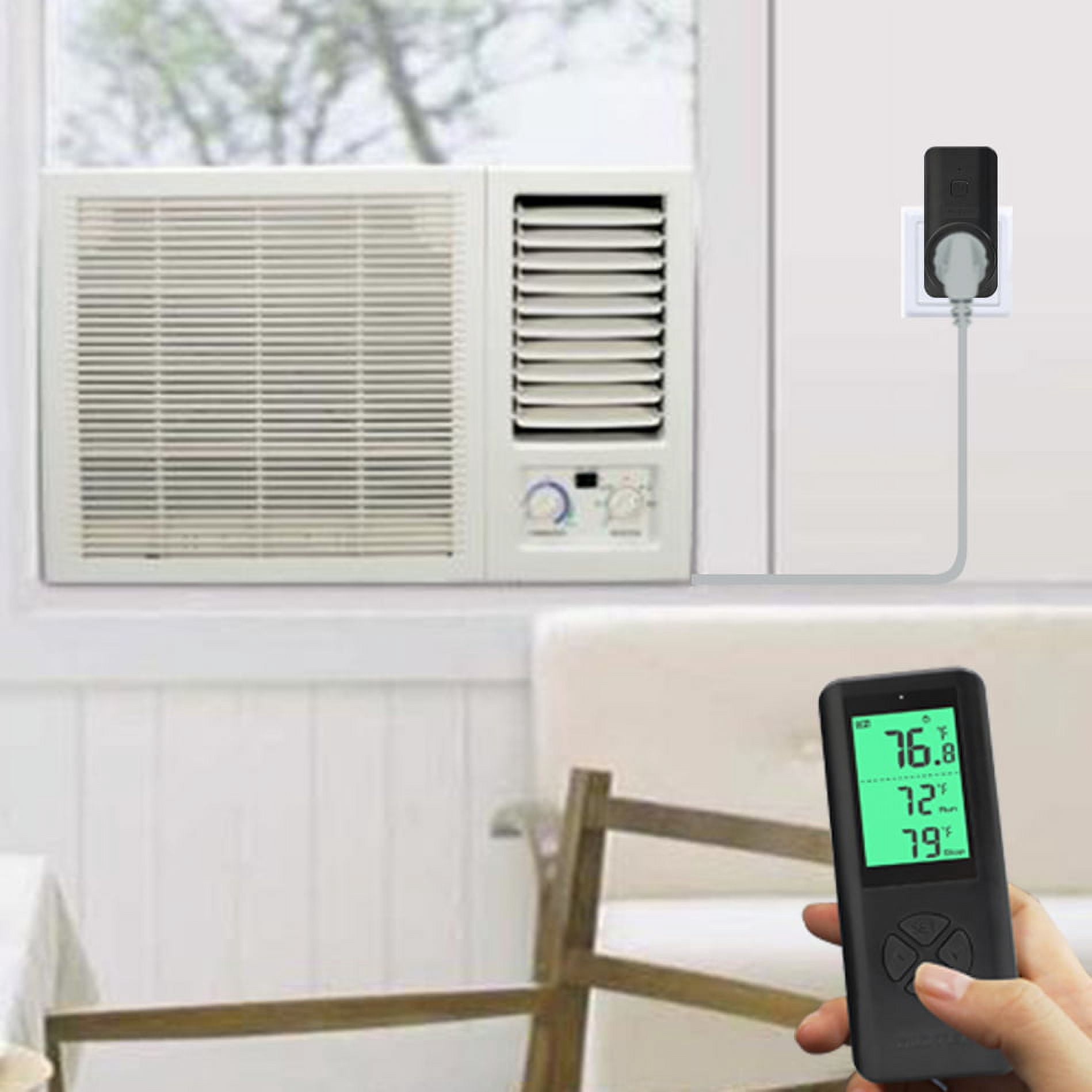 DIGITEN Temperature Controller Wireless Thermostat Outlet Greenhouse Thermostat Wine Cooler Plug-in Temperature Controller Reptile Temperature Control Outlet Remote Control Tempreature Build-in Sensor