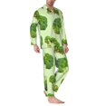 thumbnail image 2 of KLL Broccoli 3 Sleepwear Mens Flannel Pajamas,Long Cotton Pj Set, 2 of 7