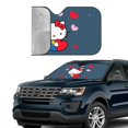 thumbnail image 4 of Windshield Sun Shade Foldable Car Front Window Sunshade For Car Suv Trucks Vans - Best Heat Shield Blocker Visor Cover Blocks Uv Rays And Keeps Your Vehicle Cool-Medium, 4 of 5