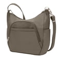 thumbnail image 3 of Bolsa Travelon Anti-Theft Classic bandolera con forma de cubeta, color nuez moscada, 3 of 9