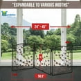 thumbnail image 2 of Bundaloo Freestanding Metal Folding Pet Gate | Large Portable Panels for Dog & Cat Security | Foldable & Versatile Enclosure Gates for Puppies | Indoor & Outdoor Playpen Safety Barriers for Pets, 2 of 8