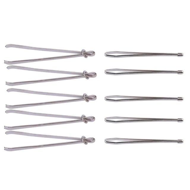 10 piezas Bodkin Cordón elástico Soledad Enhebrador Pinzas autoblocantes 66 mm 78 mm