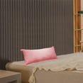 thumbnail image 4 of Djiypn Cooling Shredded Body Pillow - Bed Pillows for Adults - Zipper Closure Bed Pillows for Sleeping with Washable Cover - 23.7x11.8 inch, Pink, 4 of 8