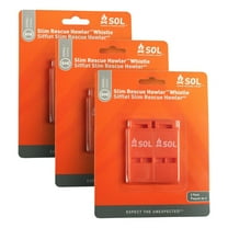 Survive Outdoors Longer Slim Rescue Howler Whistle, 2ct (Pack of 3)