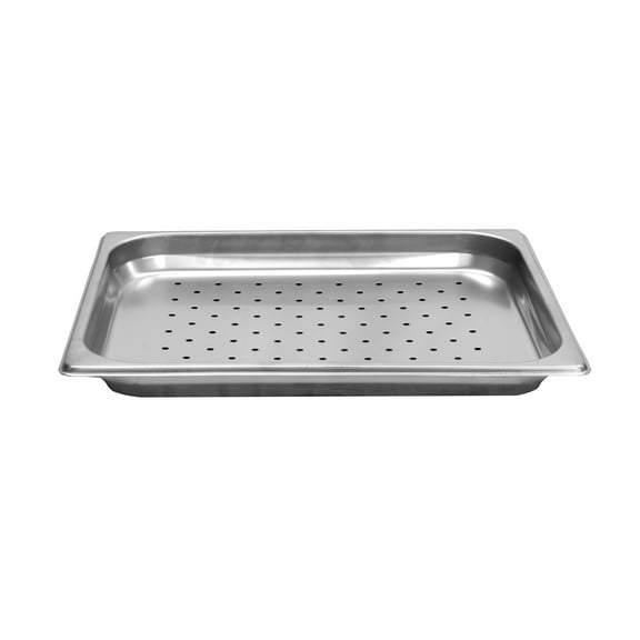 Excellante half size 1 1/4" deep PERFORATED 24 gauge steam pans