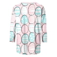 thumbnail image 6 of Yxbdin Easter Eggs Graphic Tee for Women Plus Size Crew Neck T Shirts 3/4 Sleeve Fashion Casual Shirts Funny Spring Tops for Holiday Pink XXXL, 6 of 6