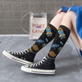 thumbnail image 5 of Naloa Space Rockets Thigh High Socks Extra Long Stretchy Sock Women Over Knee High Opaque Stocking Daily Wear, 5 of 6