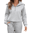 thumbnail image 5 of UVN Outfit Sets for Women 2 Piece Sets Winter Casual Tracksuit Long Sleeve Lounge Set Outfits with Pockets, 5 of 10
