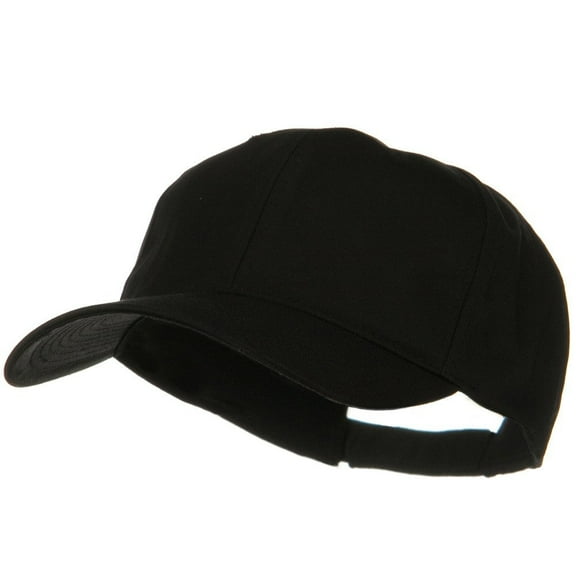 New Big Size High Profile Twill Cap - Black XL-3XL