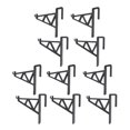 thumbnail image 1 of 10Pcs Beekeeping Bracket Rack Stand, Easy to Use Sturdy Plastic Material Beehive Hanger Beehive Frame Holder for Beekeeping Equipment BeekeepersGreen, 1 of 7