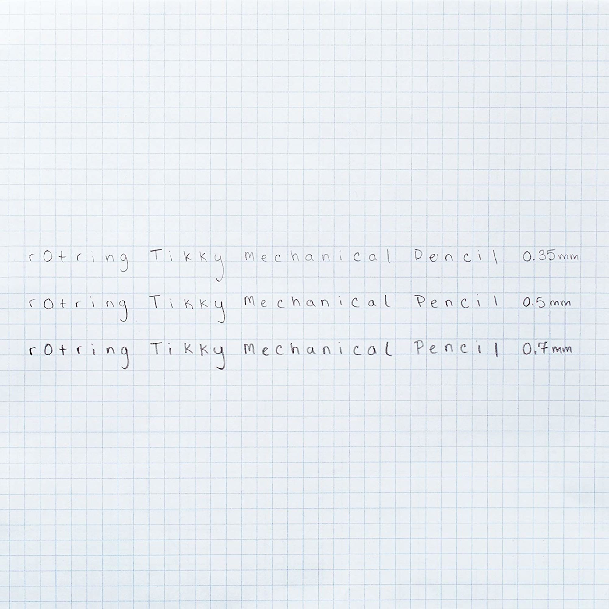 rOtring Tikky Mechanical Pencil | 0.35mm, 0.5mm and 0.7mm | HB Lead | Black Barrel | 3 Piece Set