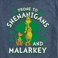thumbnail image 3 of Dr. Suess - The Grinch - Prone To Shenanigans Malarkey - St Patrick's Day - Men's Short Sleeve Graphic T-Shirt, 3 of 5