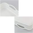 thumbnail image 3 of 6 Paniers de Rangement en Plastique Grande Taille avec Poignées, Blanc, 3 of 7