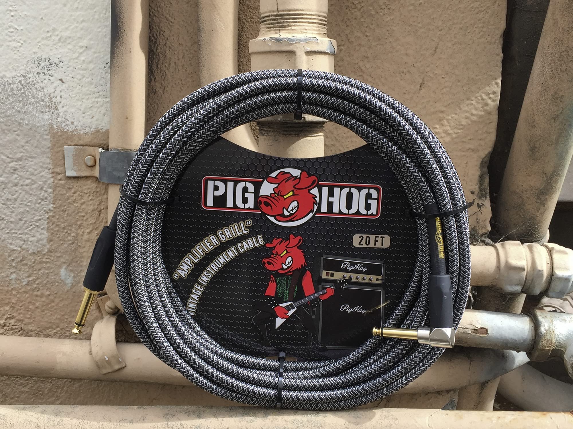 Pig Hog 10FT Right Amp Grill Instrument Cable