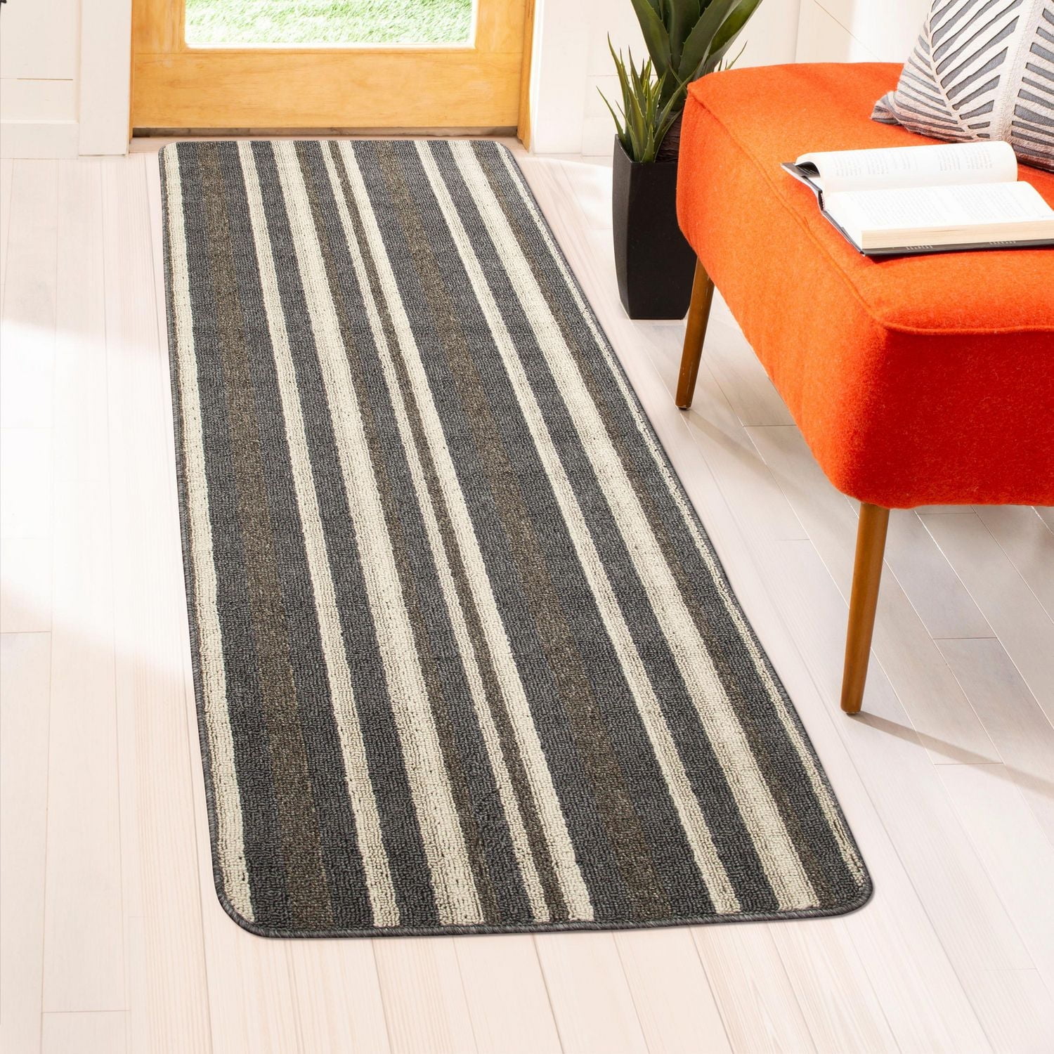 2 ft x 5 ft Cripston Umber Mat, Protects floors from dirt, salt and debris.