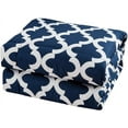 thumbnail image 4 of Comforter with 2 Pillow Shams Goose Down Alternative Ultra Soft Microfiber Navy Color King Size, 4 of 7