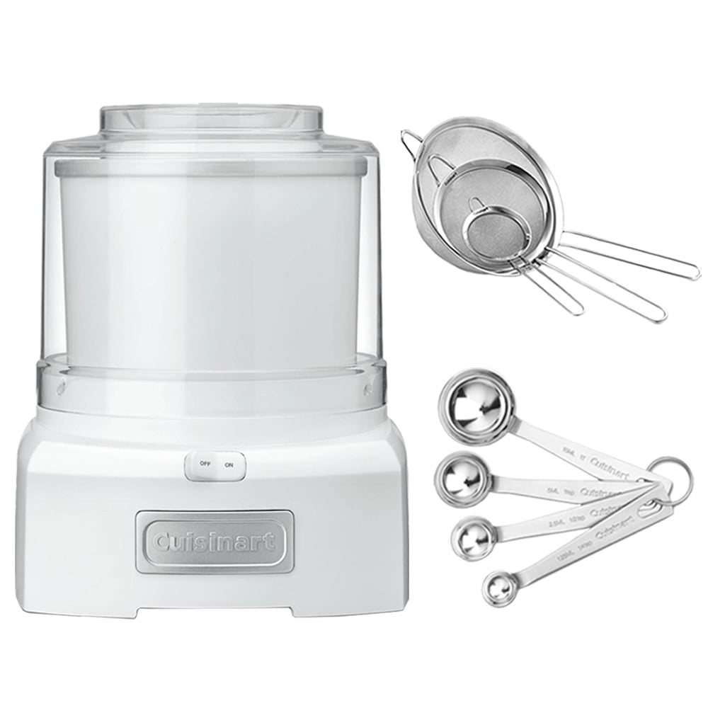 Cuisinart ICE21 Frozen YogurtIce Cream & Sorbet Maker with Bundle Includes, Cuisinart Set of 4
