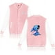thumbnail image 3 of Chaqueta bomber universitaria de béisbol Lilo Stitch para hombre y mujer, estilo hip hop, estilo Harajuku, para niños y niñas, abrigos individuales, 3 of 5