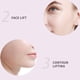 thumbnail image 5 of Correas de lifting facial con 4 bandas elásticas para rostro y cuello. 20 bandas de repuesto. Impermeables e invisibles. Adhesivo para papada Tila., 5 of 9