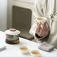 thumbnail image 4 of 1 TazóN, 3 Tazas, Juego de Tazas de Té, Juego de Té para el Hogar, Juego de Té de Viaje, Bolsa PortáTil para Exteriores, Suministros de Juego de Té , C, 4 of 5