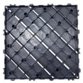 thumbnail image 2 of Plastic Interlocking Deck Tiles, 44 Pack 12"x12" Waterproof Non-Slip Outdoor Patio Flooring, Drainable Snap Together Decking Tiles for Poolside, Porch, Garden, Backyard & Shed Floor, Grey, 2 of 12