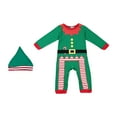 thumbnail image 2 of Mono recién nacido Hugo Traje Navideño para Bebé Verde 95, 2 of 9