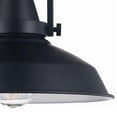 thumbnail image 5 of 12 In. Monteaux 1-Light Black Semi- Flush Mount, 5 of 7