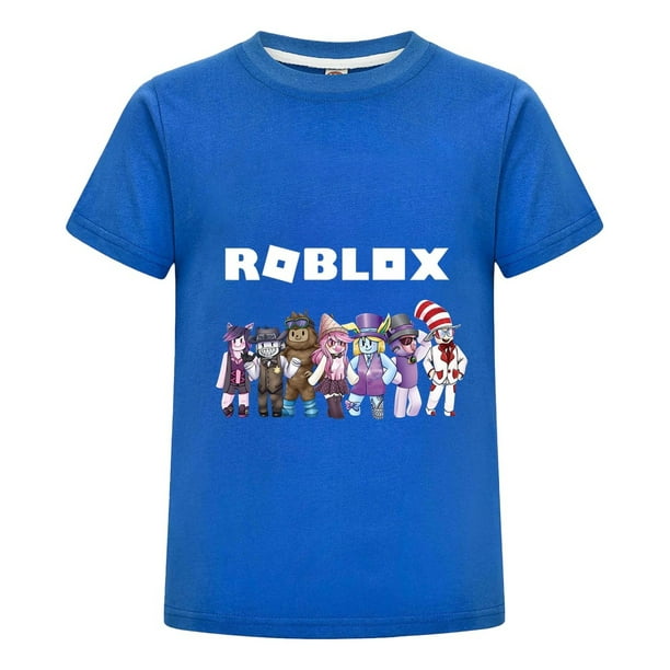 Camiseta de Roblox para Niños Ninas de 4 a 12 Años, Playera Infantil Gamer de Algodón con Gráfico, Ropa de Moda para Verano, Regalo para Cumpleaños y Navidad