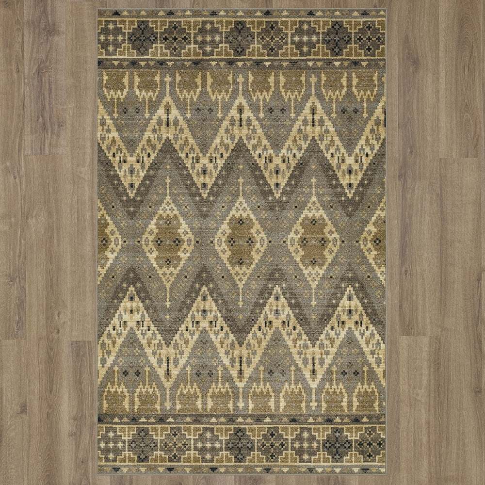 Mohawk Home Jackson Geo Grey Area Rug, 7' 6" x 10'