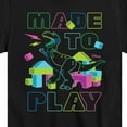 thumbnail image 3 of Toy Story - Rex Made To Play - Toddler & Youth Short Sleeve Graphic T-Shirt, 3 of 5