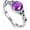 8, variant on 925 Sterling Silver Genuine Amethyst Ring for Women Vintage Celtic Knot Jewelry Ring with 7mm Round Purple Violet Crystal