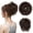 S-Dark Brown, variant on Large Messy Bun Hair Piece, Wavy Curly Scrunchie Synthetic Chignon Ponytail Hair Extensions, Thick Updo Hairpieces for Women, Fake Hair Bun Scrunchies for Daily Wear