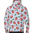thumbnail image 7 of Naloa Strawberries Men's Casual Hooded Collar Drawstring Hoodies Pullover Sweatshirts Casual Long Sleeve Shirts-Medium, 7 of 7