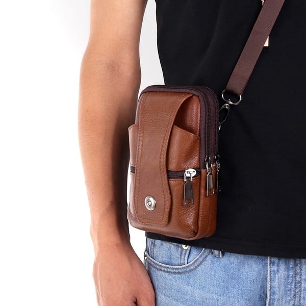 PULOKA PU Leather Mobile Pouch for Men | Multipurpose Rugged Holster Travel  Pouch | Compatible with All Smartphone up to 6.9-inches - Brown: Buy PULOKA  PU Leather Mobile Pouch for Men |