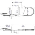 thumbnail image 2 of Brushed Nickel Double Spout Commercial Spring Kitchen Faucet, 2 of 9