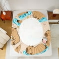 thumbnail image 5 of jejeloiu Brown Capybara Twin Sheet Sets,Capybara Lovers Bedding For Animals Lover 3-Piece, 5 of 7