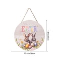 thumbnail image 3 of Wooden Welcome Sign Easter Door Hanger Festival Home Decor Handcrafted Rural Wall Decoration For Front Door Indoor Outdoor, 3 of 6