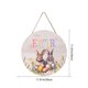 thumbnail image 3 of CaiYueKe Easter Welcome Sign Wooden Door Hanger Spring Home Decor Bunny Wall Art Front Door Decoration Handcrafted Rustic Porch Hanging Ornament Farmhouse Holiday Decor, 3 of 7