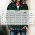 thumbnail image 3 of Edvintorg Women's Coats Color Block Long Sleeve Lightweight Jacket Fall Collared Zip up Outerwear with Pocket Plus Size Trendy Womens Clothes Army Green S-3XL, 3 of 6