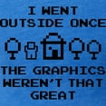 thumbnail image 3 of CafePress - I Went Outside Once T Shirt - Womens Football Shirt, 3 of 4