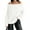 White, variant on Long Sleeve Women's Off Shoulder Sweater Oversized Ribbed Knit Fall Tunic Pullover Top Cold Shoulder Pullover