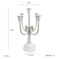 thumbnail image 1 of Candelabro dorado para bodas, San Valentín, decoración de mesa, vela de Navidad, portavelas de hierro, 1 of 6