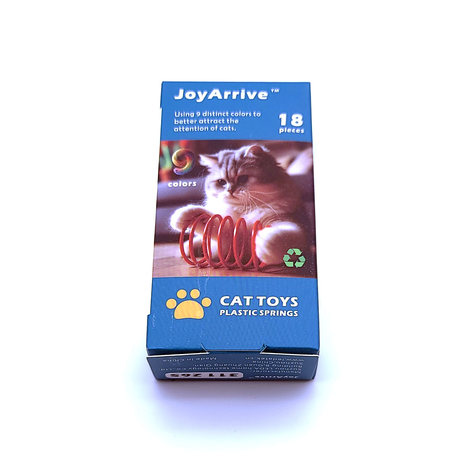 JoyArrive 18-Piece Cat Spring Toys, 9 Bright Colors photo 7