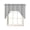 Gray, variant on Beige Tan Kitchen Curtains Set for Windows 3 Piece Cafe Curtains 36 Inch Length Swag Curtains Valances and Tier Set Farmhouse Striped Modern Artwork Drapes for Bedroom Bathroom Living Room