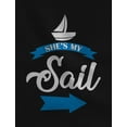 thumbnail image 3 of She's My Sail He's My Anchor Valentine's Day Gift Matching Couples Hoodies My Sail Black XX-Large / My Anchor Black XX-Large, 3 of 5