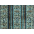 thumbnail image 1 of Ahgly Company Indoor Rectangle Abstract Light Blue Modern Area Rugs, 2' x 4', 1 of 4