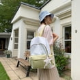 thumbnail image 7 of Polka Dots Color Blocking School Backpack, Lightweight Bag with Star Pendant, Cute Aesthetic Laptop Backpack for Outdoor Shopping Travel, Yellow, 7 of 7