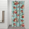 thumbnail image 2 of Pioneer Flower Floral Print Pattern Shower Curtain 36"x72" ,Bathroom Decorative Shower Curtains Set with 12 Hooks,Modern Waterproof Washable Shower Curtain, 2 of 6